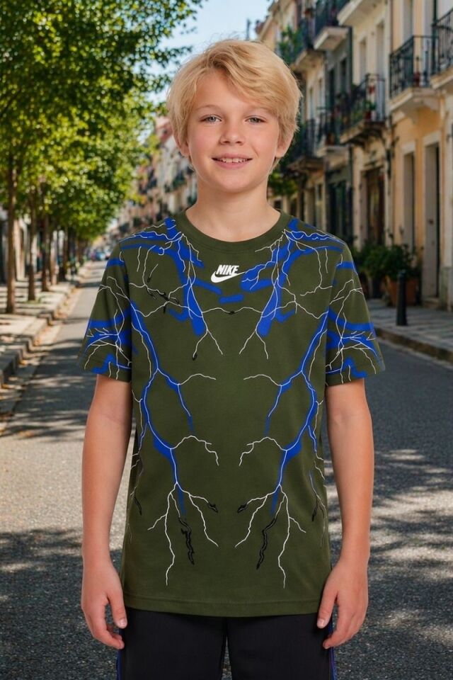Loki Erkek Çocuk Likralı T-Shirt 15 Yaş - Yeşil