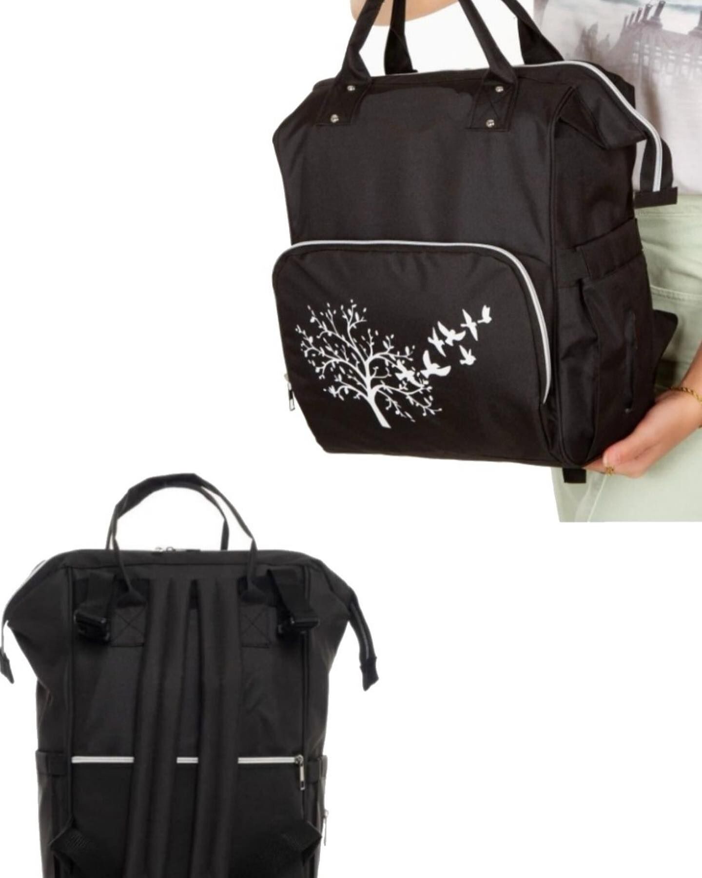 ANNE BEBEK BAKIM ÇANTASI ÇOK BÖLMELİ TERMAL CEPLİ SIRT ÇANTASI