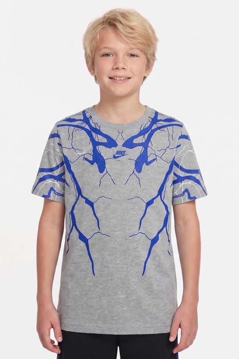 Loki Erkek Çocuk Likralı T-Shirt Açık Gri - 8 Yaş