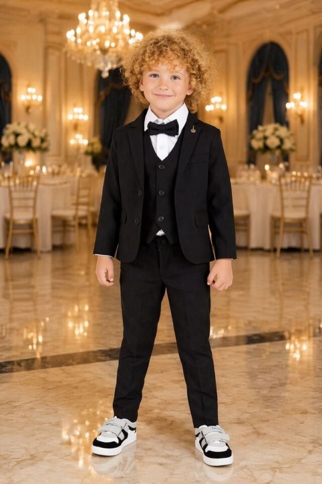 Ravel Erkek Çocuk ve Bebek Takım Elbise 14 Yaş - Siyah