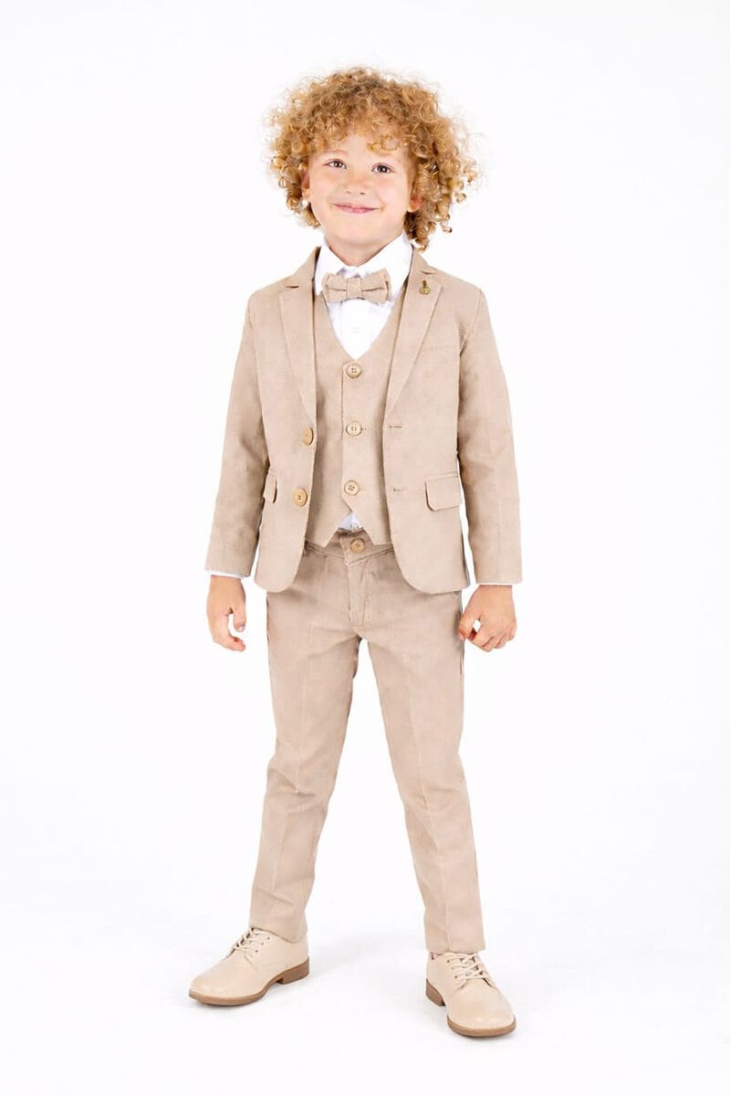 Ravel Erkek Çocuk ve Bebek Takım Elbise Bej - 4 Yaş
