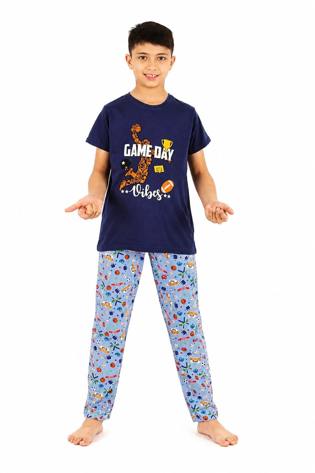 Kivel Erkek Çocuk Pijama Takımı 11 Yaş