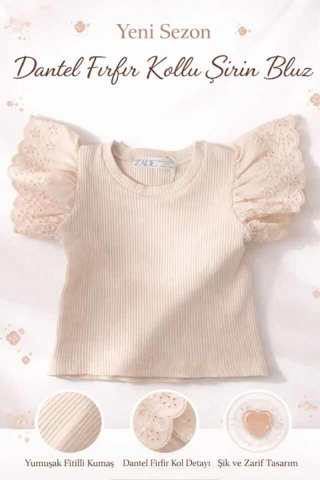 Alya Kız Çocuk ve Kız Bebek Body 8-9 yaş - Bej