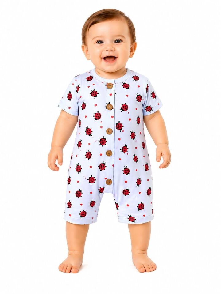 Velis Unisex Bebek Düğmeli Tulum