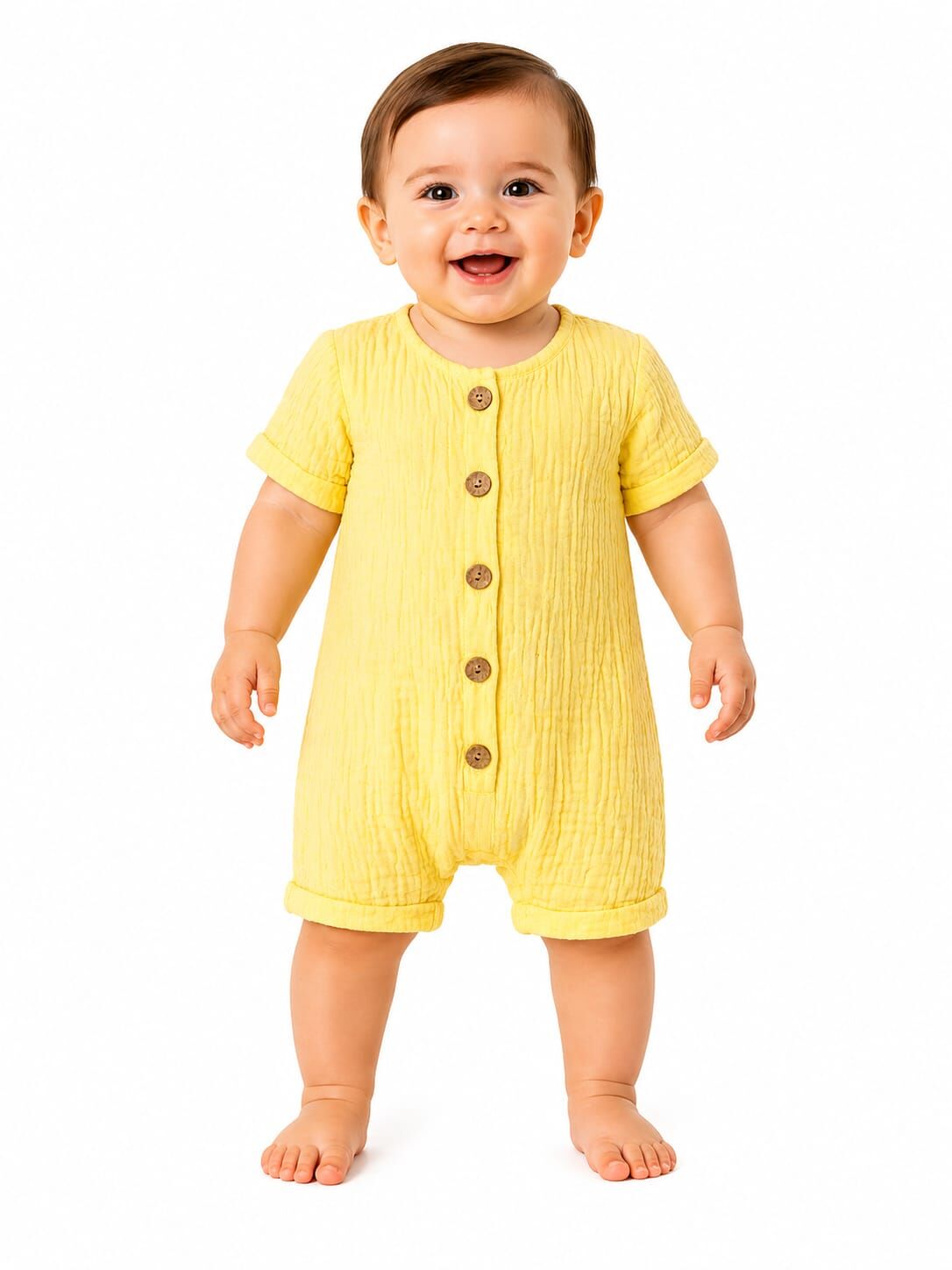 Zorin Unisex Bebek Düğmeli Tulum 6 ay