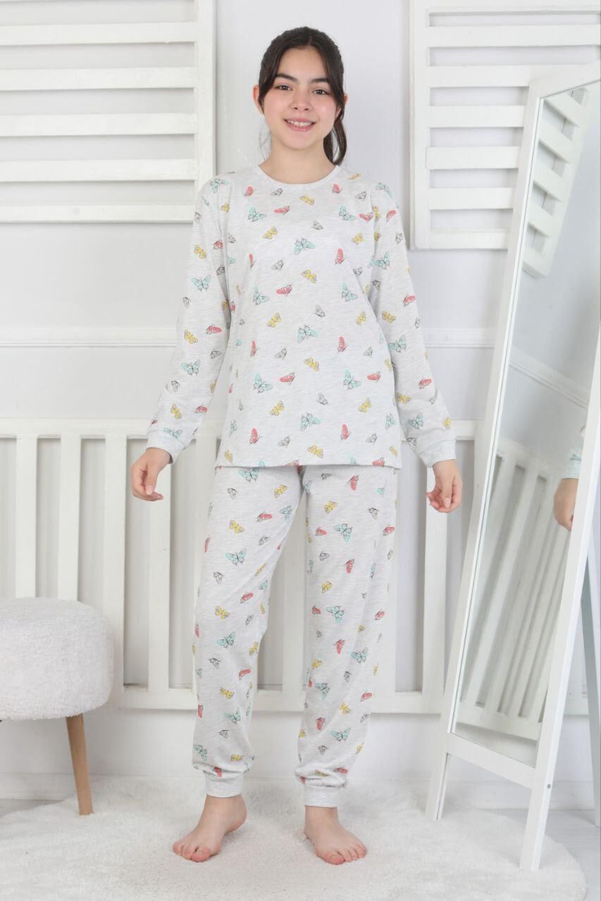 Kız Çocuk Kelebek Pijama Takımı