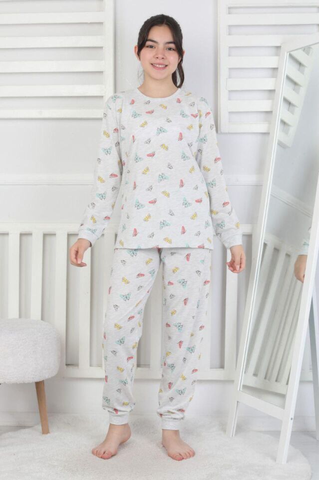 Kız Çocuk Kelebek Pijama Takımı