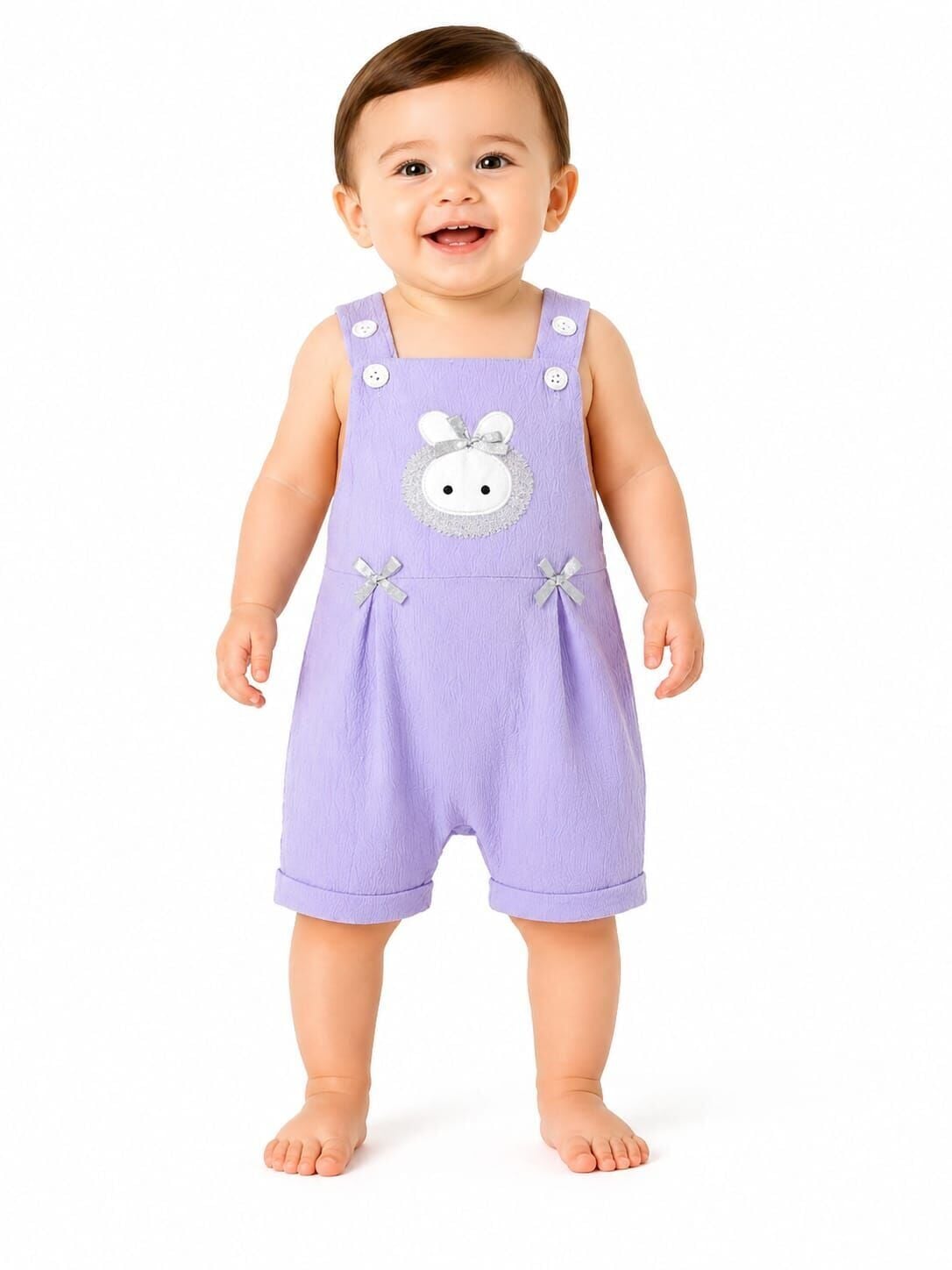 Zeyro Kız Bebek Salopet 12-18 ay - Lila