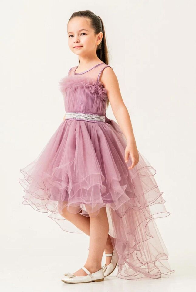 KIZ ÇOCUK KUYRUKLU ABİYE