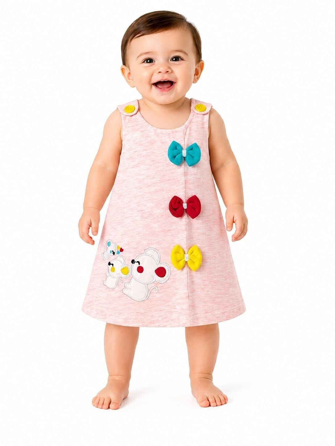 Veyla Kız Bebek Elbise 12-18 ay - Toz pembe