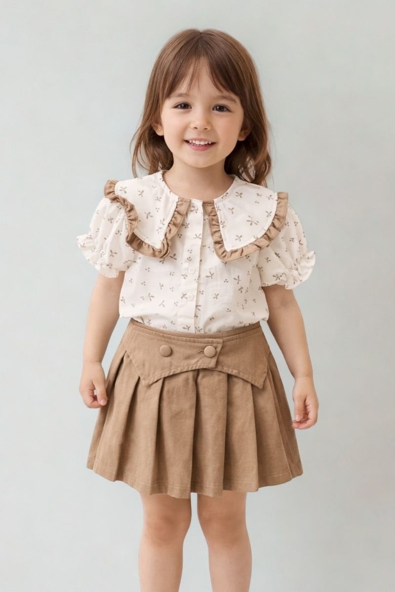 Tondela Kız Çocuk 2’li Takım 10-11 yaş - Kahverengi