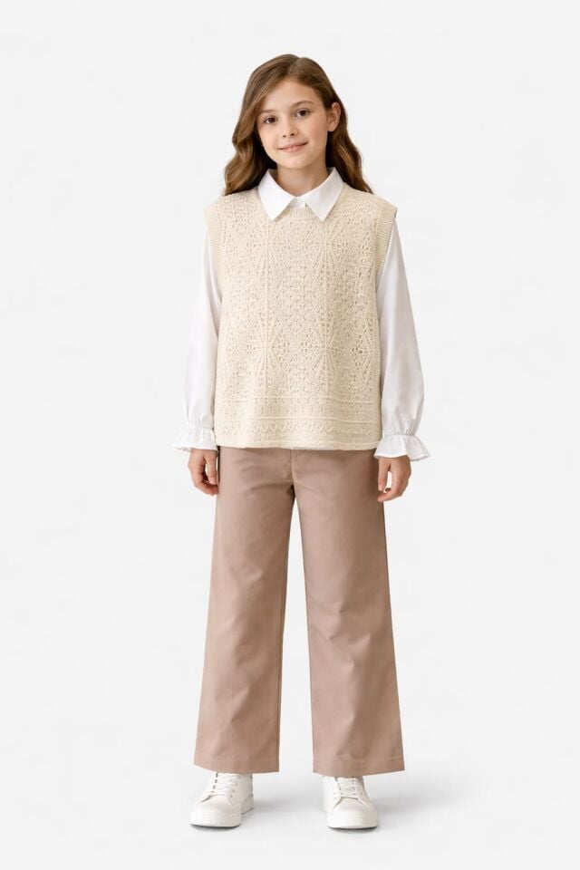 KIZ ÇOCUK  SÜVETERLİ 3' TAKIM