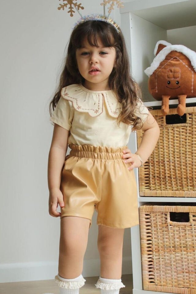 Hola Kız Çocuk 2’li Takım Bej - 7-8 yaş