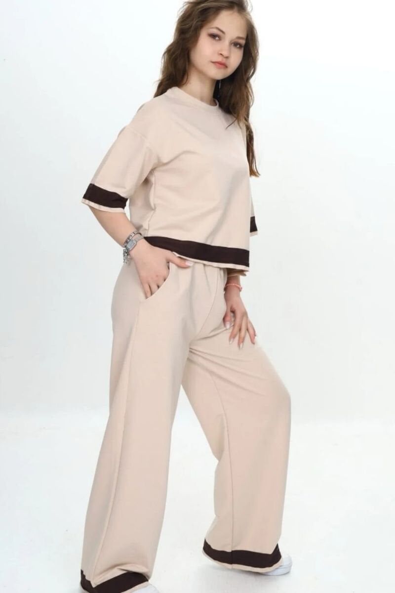 Savin Kız Çocuk 2’li Takım 10 Yaş - Bej