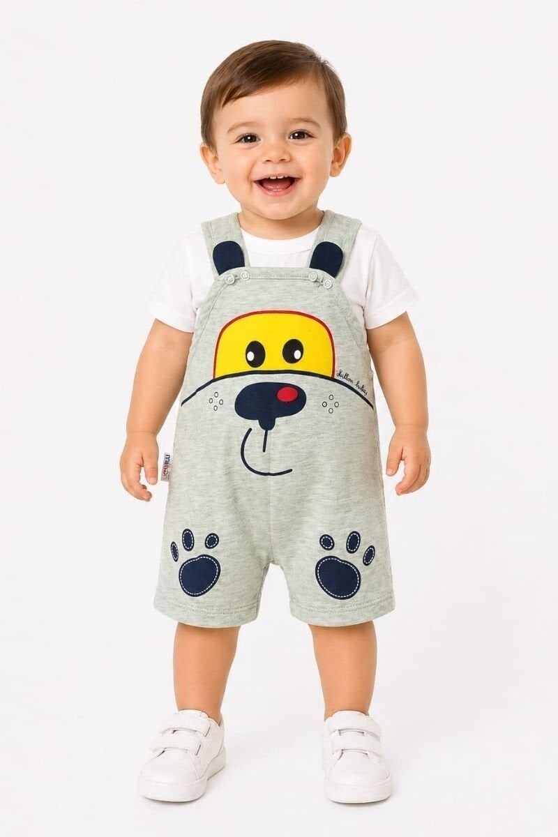 Miron Unisex Bebek 2’li Salopet Takım 3-6 AY - Su Yeşili