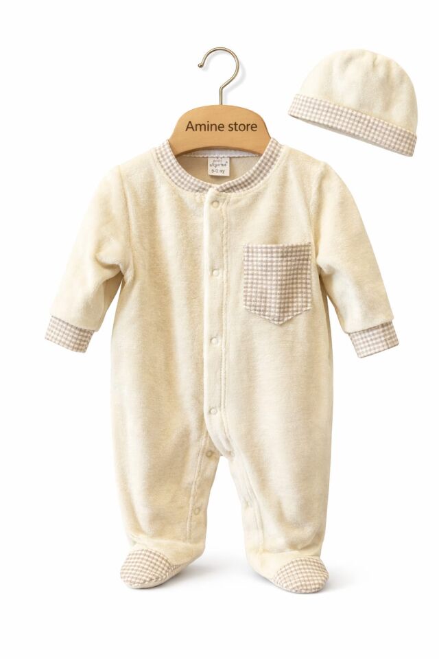 EKOSE DESENLİ KADİFE TULUM