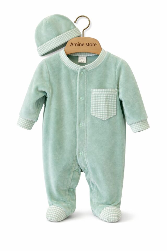 EKOSE DESENLİ KADİFE TULUM