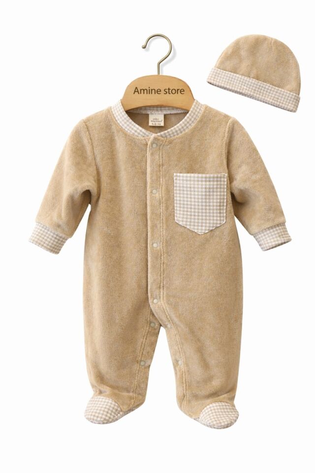 EKOSE DESENLİ KADİFE TULUM