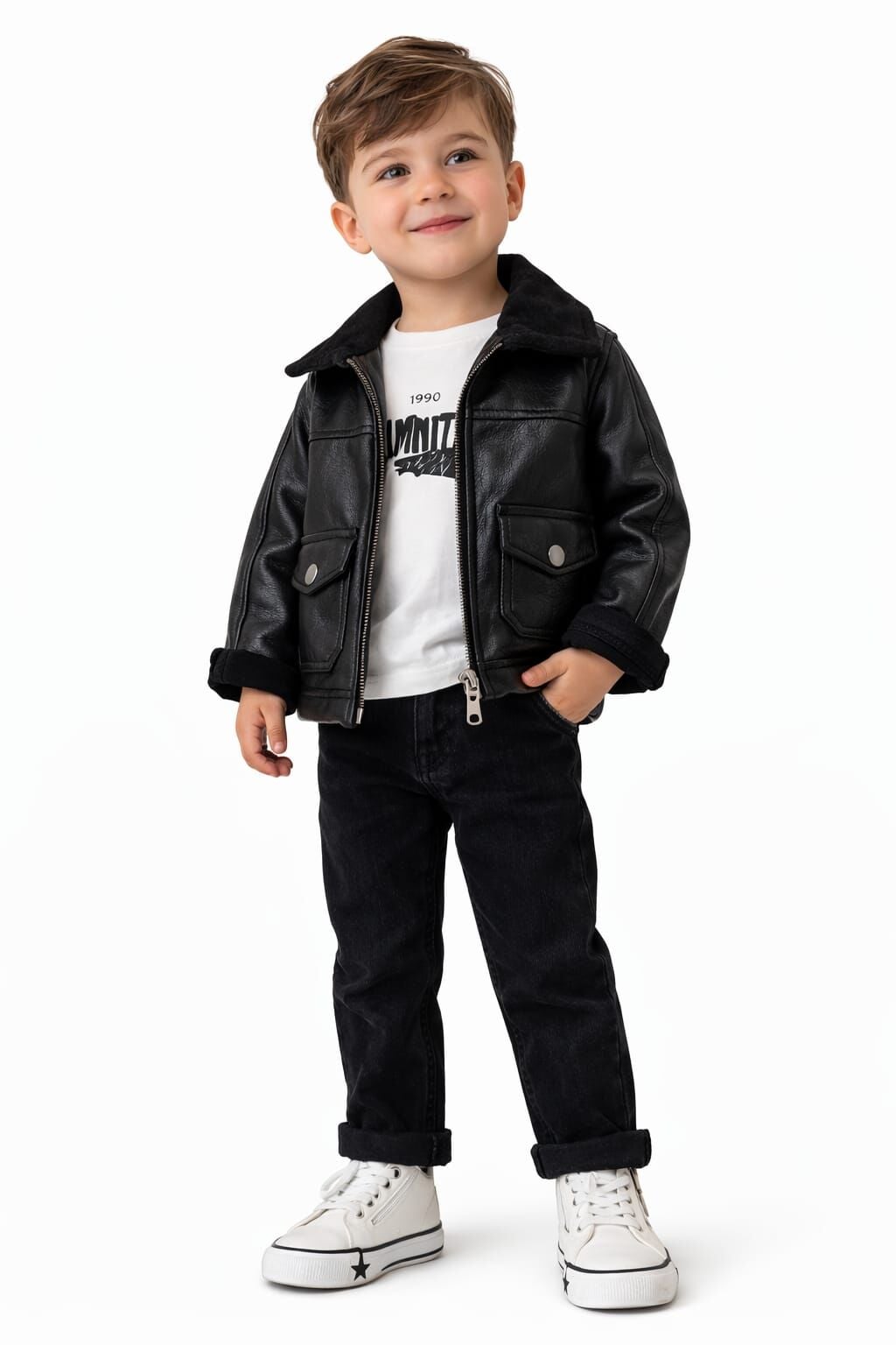 ERKEK BEBEK & ÇOCUK DERİ 3'LÜ TAKIM