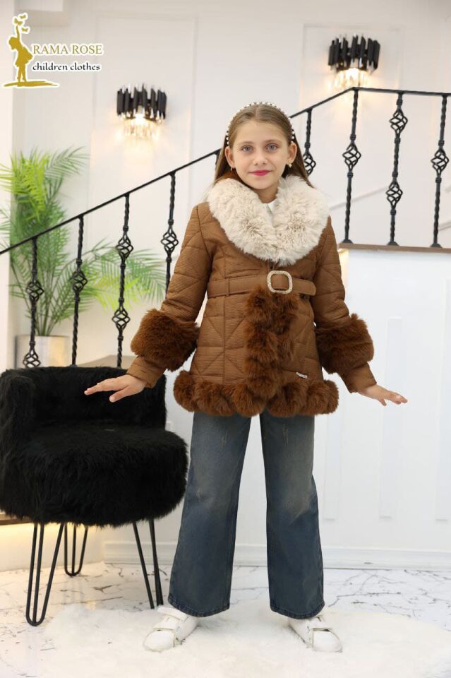 Rama Rose Kürk Takım Üçlü Set-Salaş Kot Pantolon