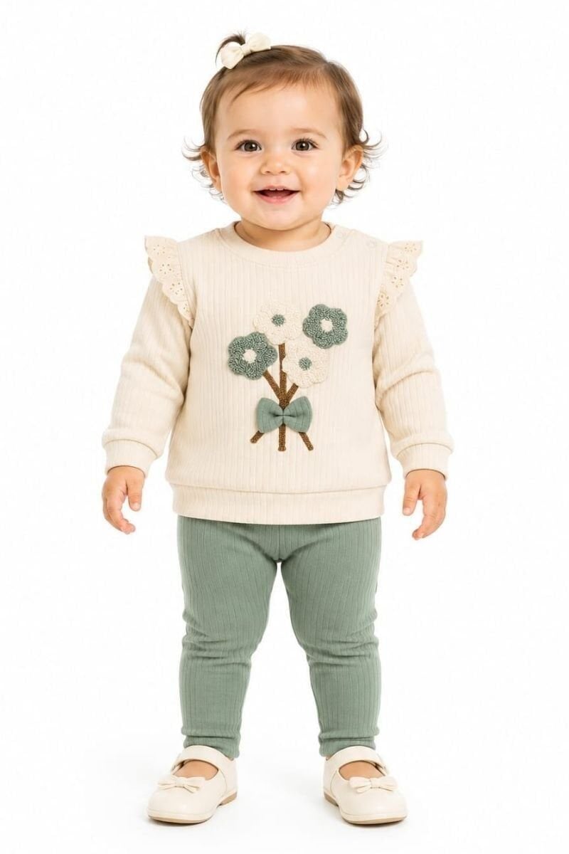 Miora Kız Bebek 2’li Takım 6-9 ay - Yeşil