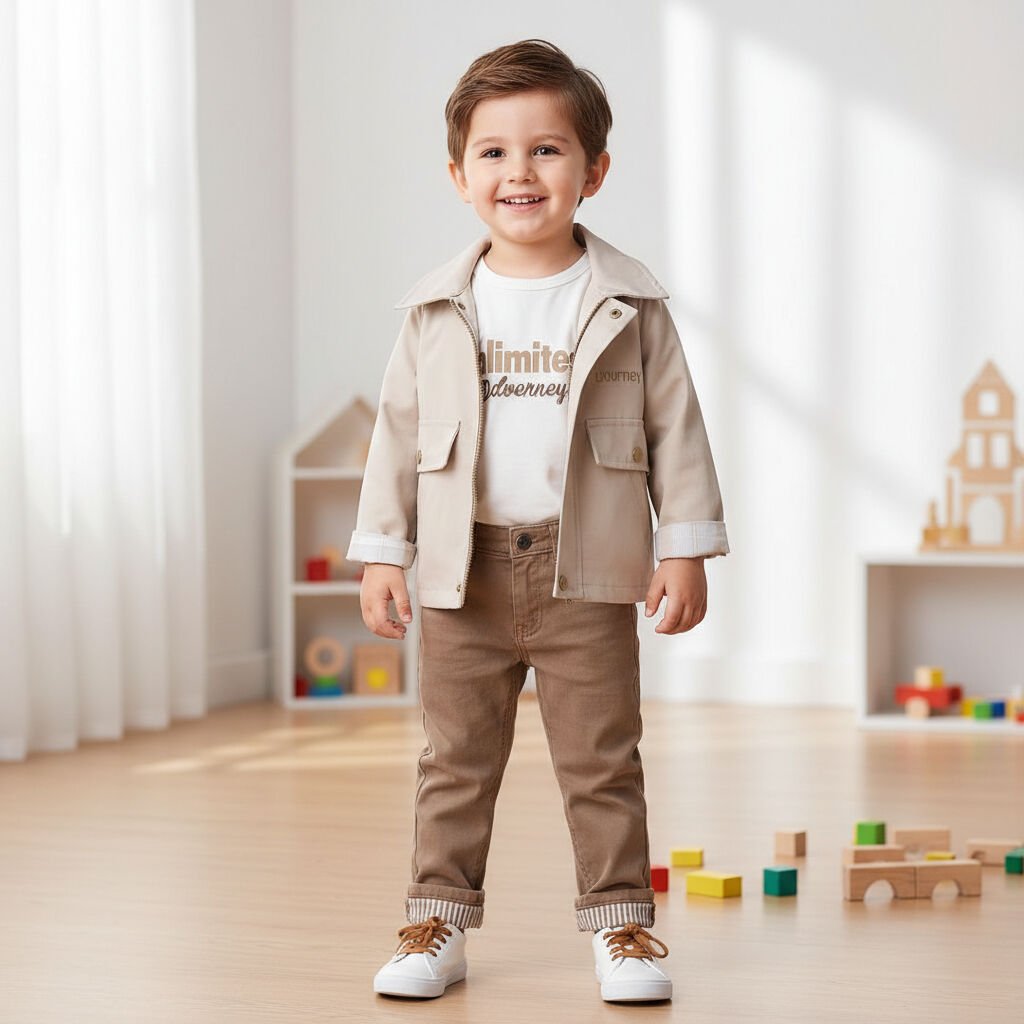 GABARDİN CEKETLİ 3'LÜ TAKIM