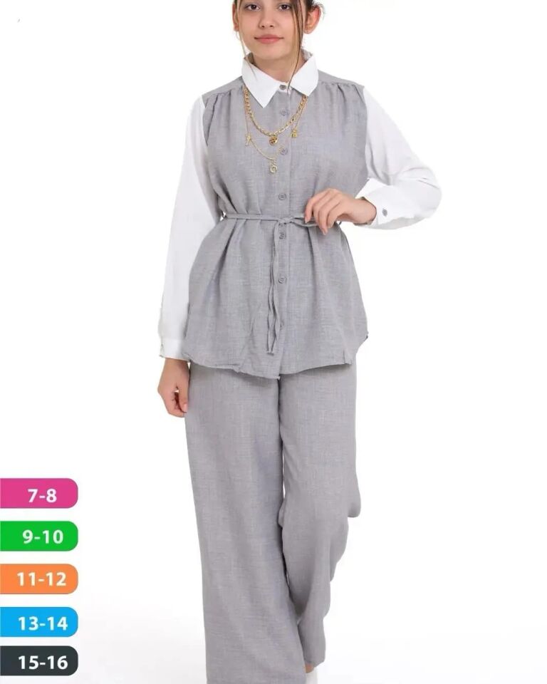 KIZ ÇOCUK 2'Lİ TAKIM ŞIK VE RAHAT KOMBİN