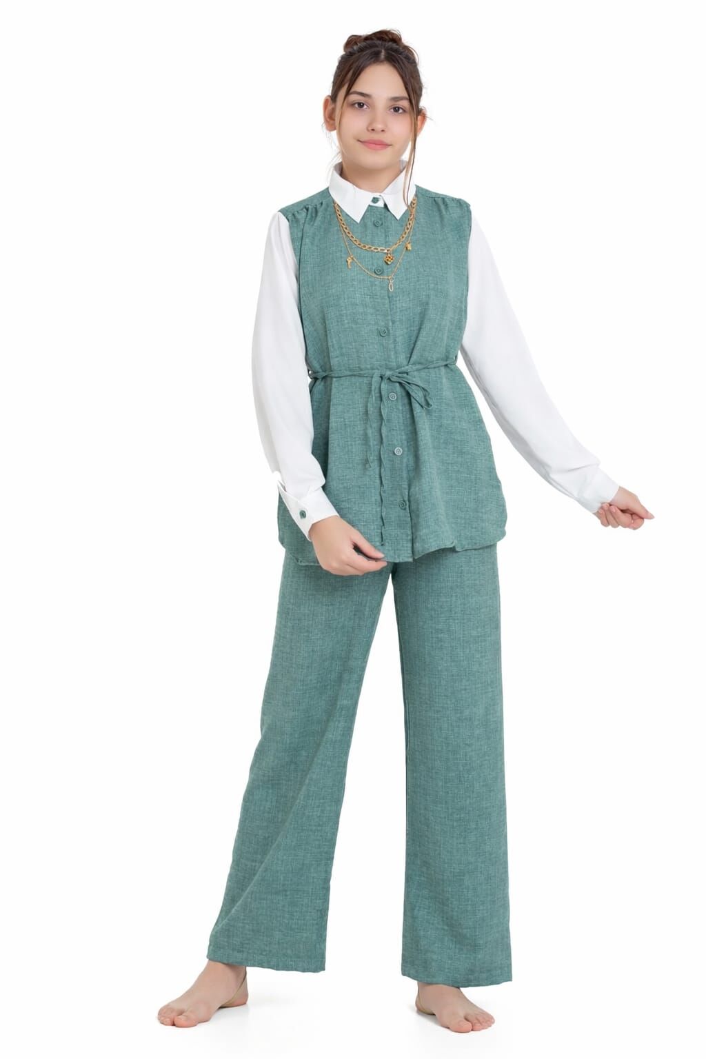 KIZ ÇOCUK 2'Lİ TAKIM ŞIK VE RAHAT KOMBİN