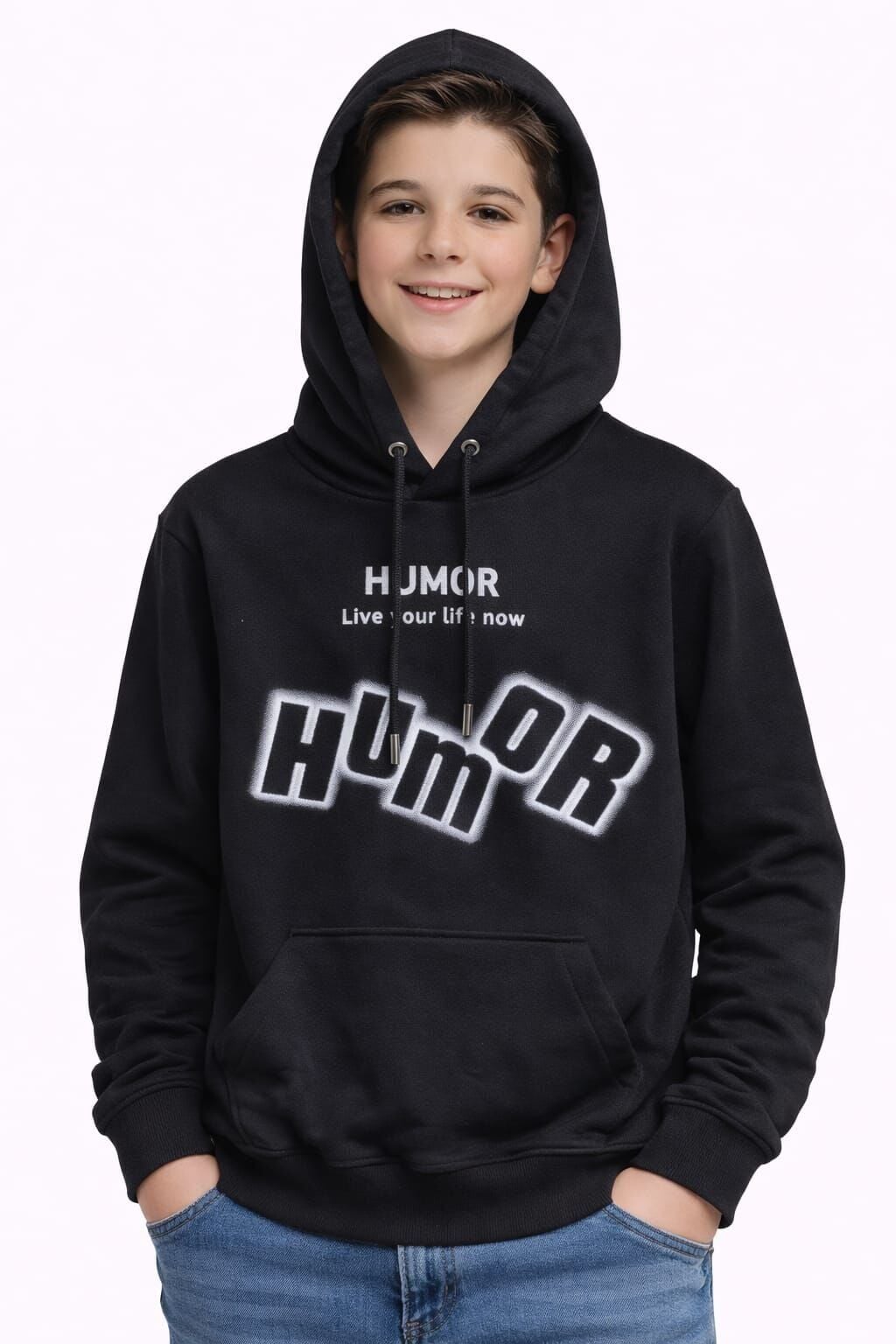 Pavro Erkek Çocuk Mevsimlik Sweatshirt 12 Yaş - Siyah