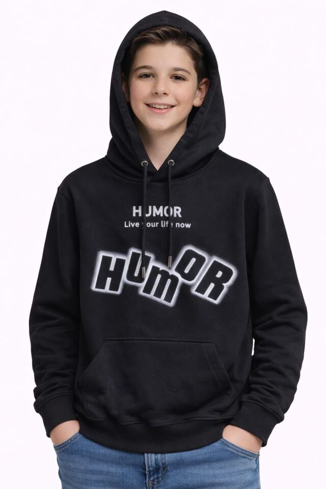 Pavro Erkek Çocuk Mevsimlik Sweatshirt 15 Yaş - Siyah