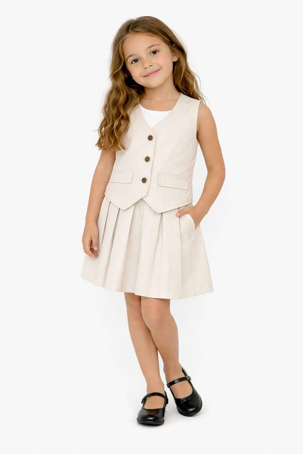 Rinel Kız Çocuk Etekli 2’li Takım 8-9 yaş