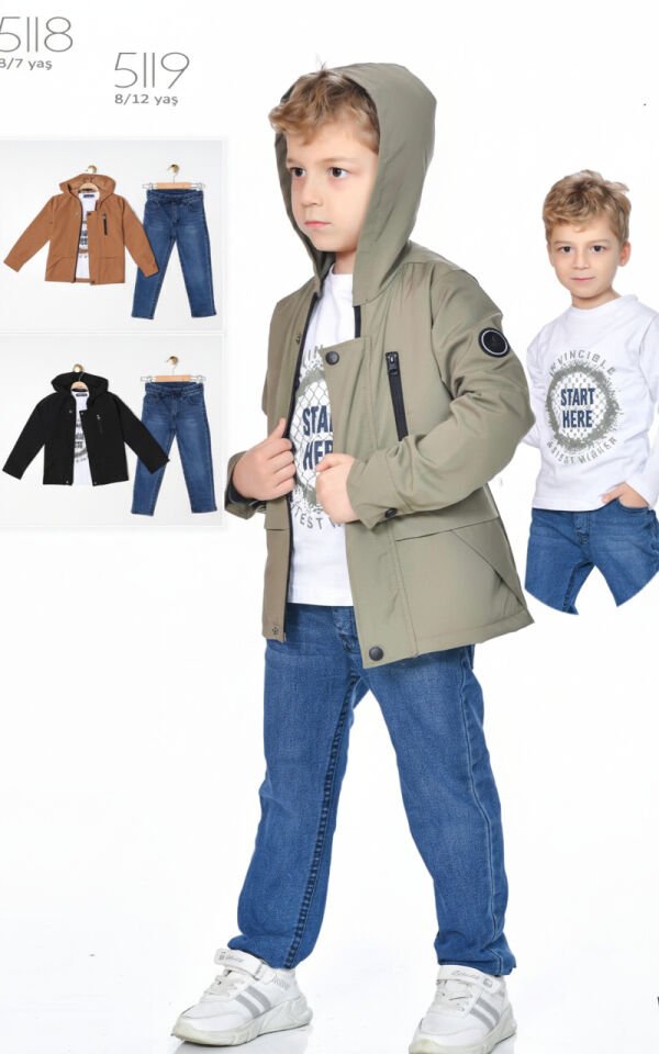 ERKEK ÇOCUK 3'LÜ MONTLU TAKIM