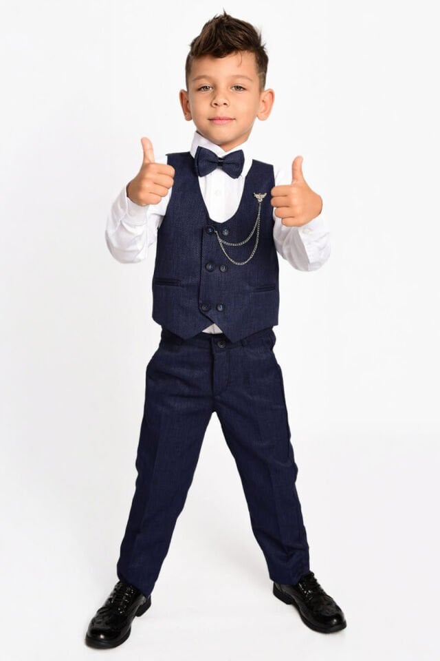 Gentio Erkek Çocuk Takım Elbise Lacivert - 16 Yaş