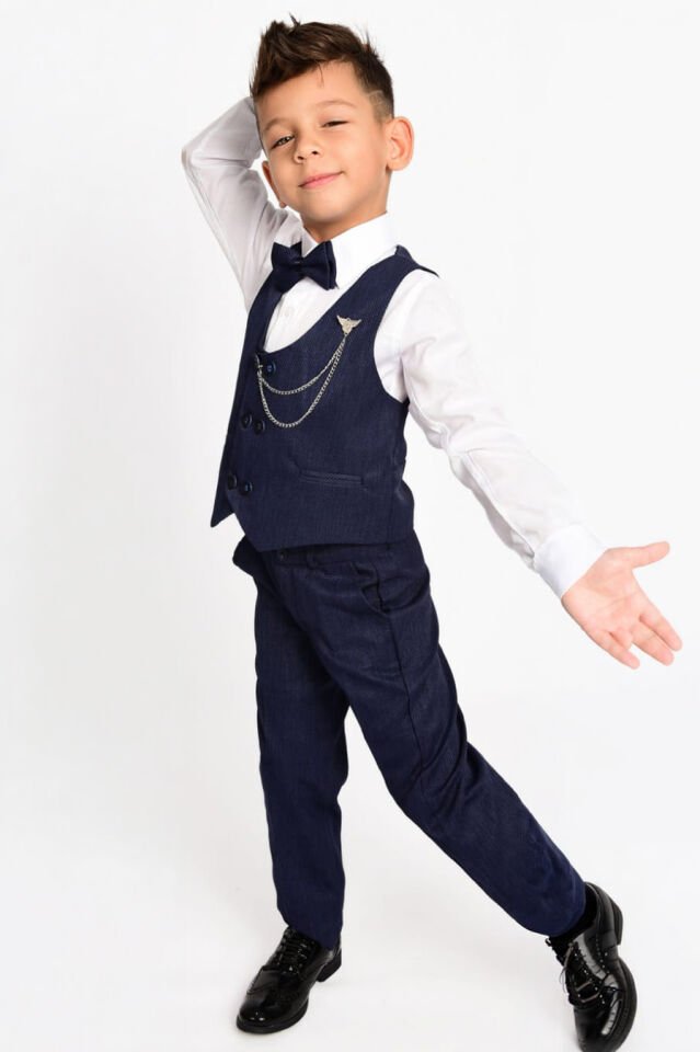 Gentio Erkek Çocuk Takım Elbise Lacivert - 16 Yaş